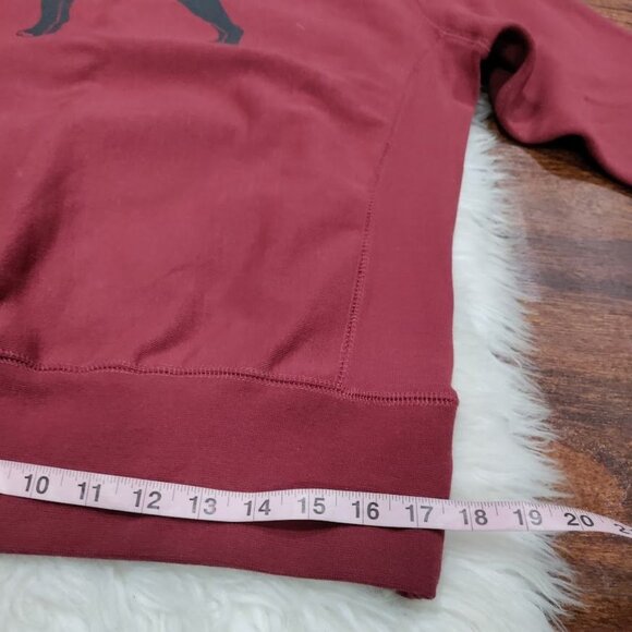 NWT The Black Dogs Mens XS Classic Heavyweight Crew Neck Graphic Sweatshirt Burg - Picture 12 of 13